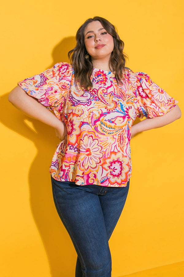 ready-to-run-woven-top Flying Tomato-Sophia's StyleTOPS-1